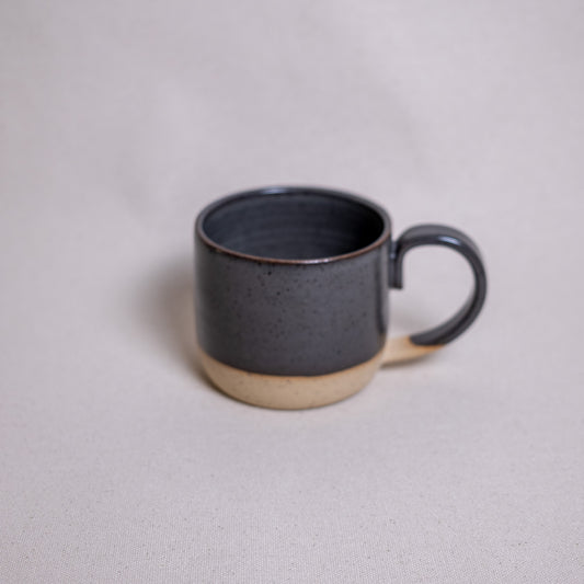 Short Loop Handle Mug - Ash Grey Satin