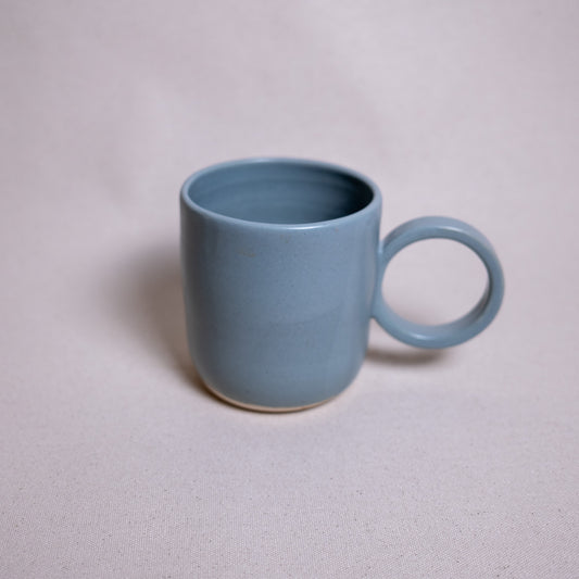 Tall Ring Handle Mug - Sage Blue