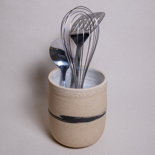 Marbled Kitchen Utensil Holder